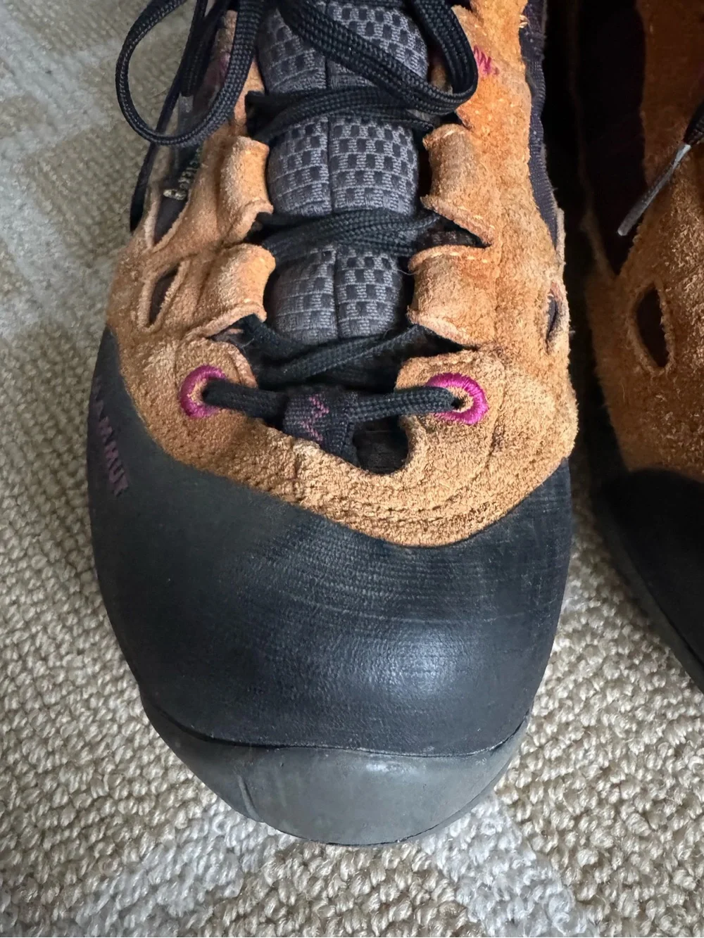 Mammut Redburn GTX Gore-Tex Hiking Shoes Outdoor Sneakers Brown Purple Size 8.5